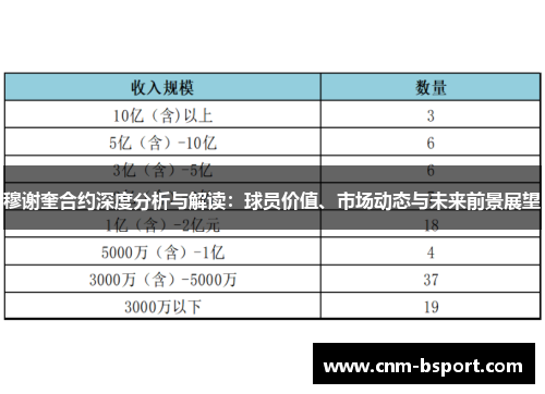穆谢奎合约深度分析与解读：球员价值、市场动态与未来前景展望
